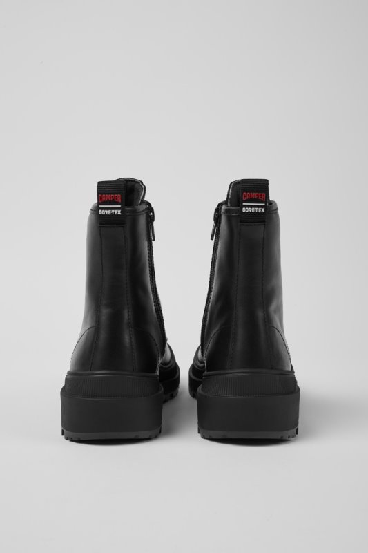 дизайн Brutus Trek Gore-tex черни кожени ботуши с връзки за дамски кемпер
