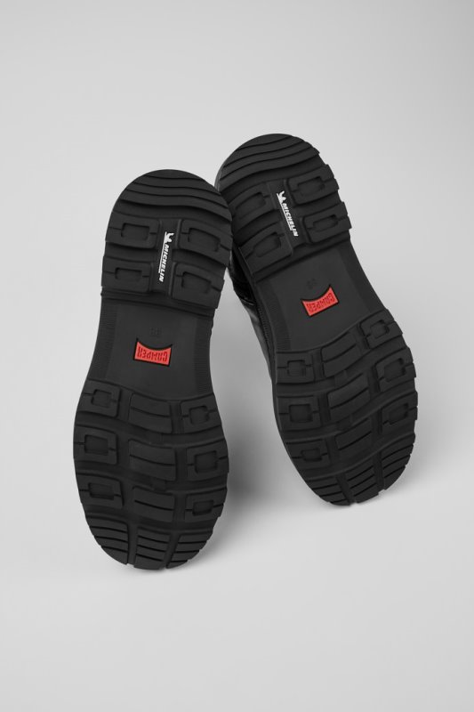 дизайн Brutus Trek Michelin черни кожени ботуши за дамски кемпер