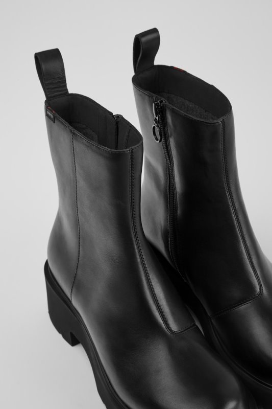 Camper Milah Gore-tex черни кожени ботуши с цип за жени новопостъпили