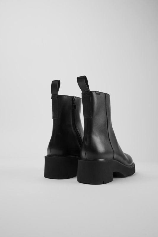 Camper Milah Gore-tex черни кожени ботуши с цип за жени новопостъпили