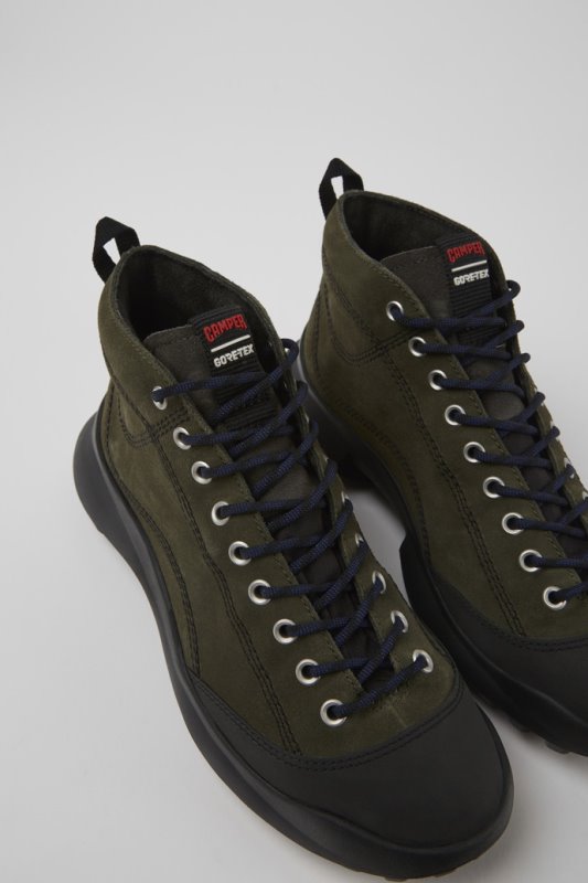 Crclr Gore-tex зелен набук и текстилни маратонки за жени изключителен кемпер