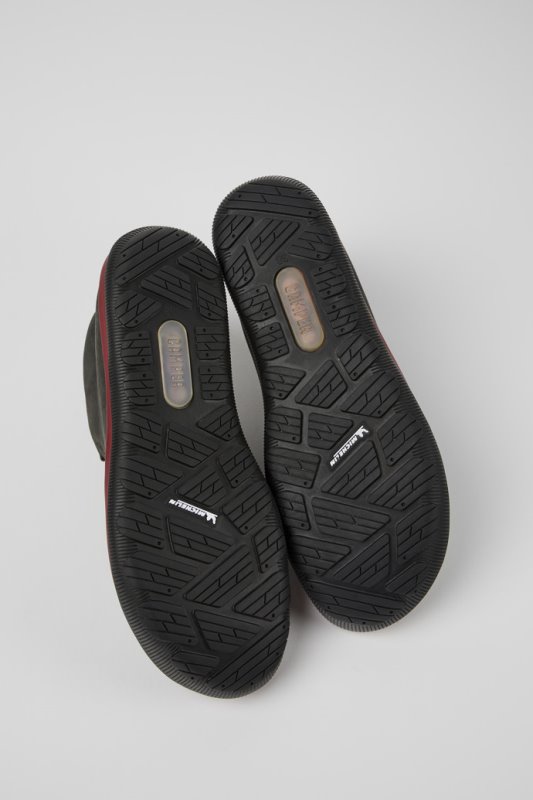 ексклузивни дамски маратонки от сива и черна кожа Camper Peu Pista Gore-tex