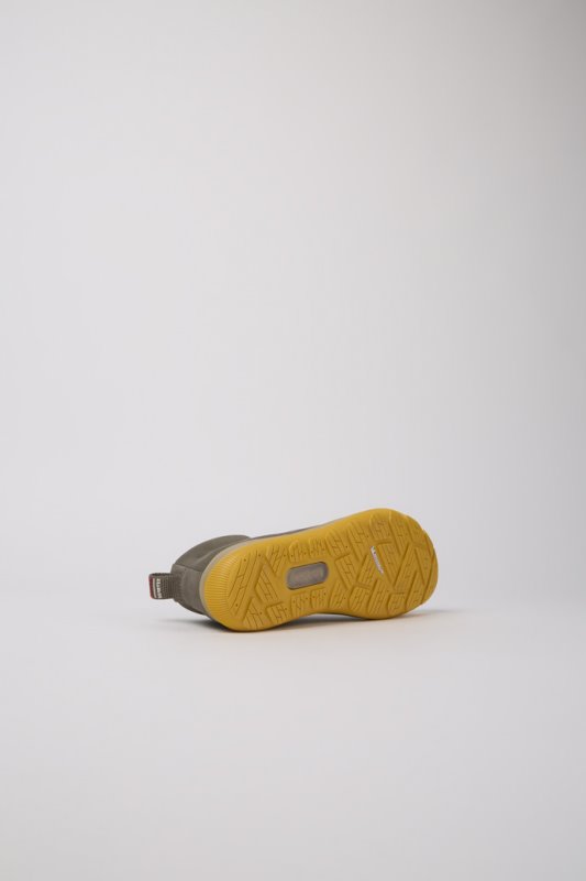 кемпер дизайн Peu Pista Gore-tex кафяви сиви кожени маратонки за жени