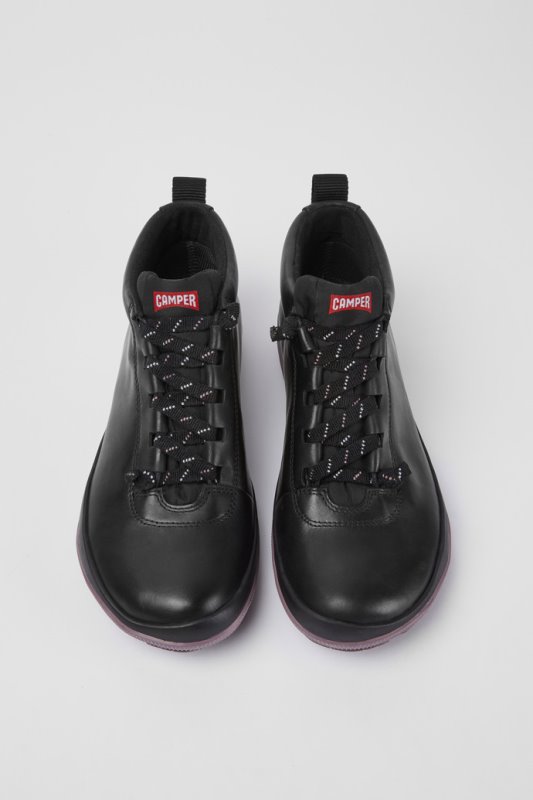 Camper Peu Pista Gore-tex черни кожени обувки за жени нови постъпления