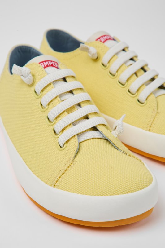 Camper Design Peu Rambla жълти текстилни маратонки за жени