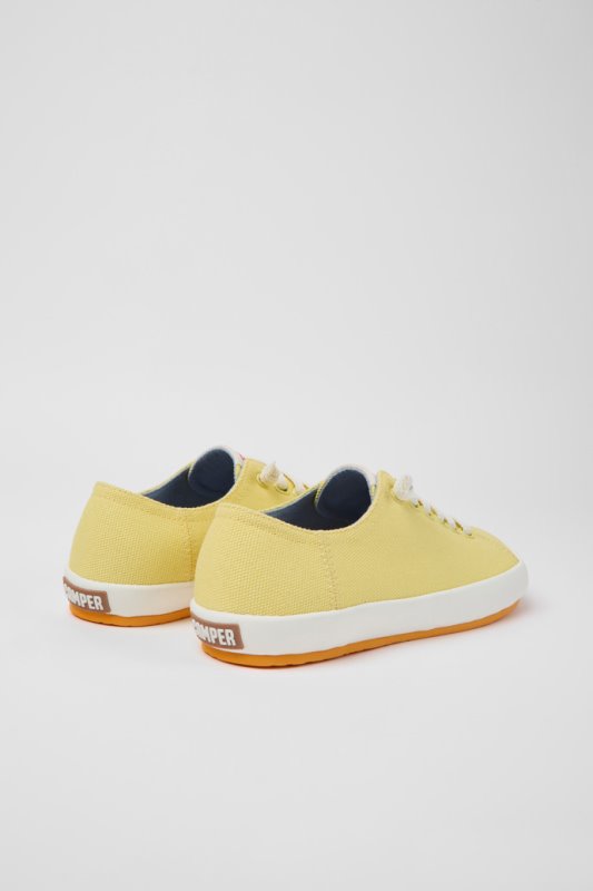 Camper Design Peu Rambla жълти текстилни маратонки за жени