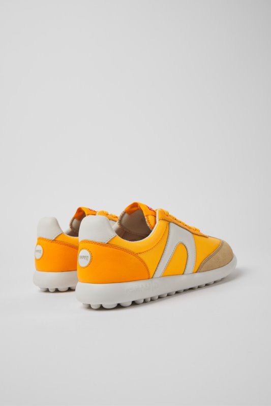 Camper Pelotas Xlite оранжеви маратонки от кожа и текстил за жени нови постъпления