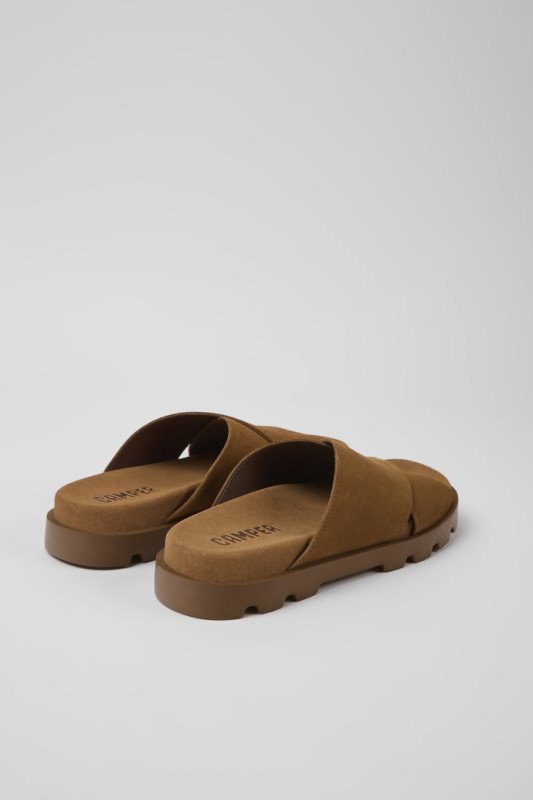 Sandal Brutus кафяви сандали от набук за дамски кемпер новопристигнали