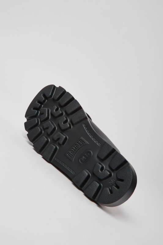 Sandal Brutus черни кожени сандали за дамски кемпер нови постъпления