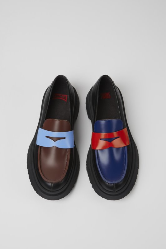 ексклузивни черни мокасини за жени Camper Twins