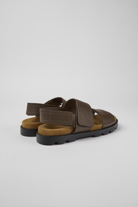 Sandal Brutus кафяви кожени сандали за мъжки кемпер новопристигнали