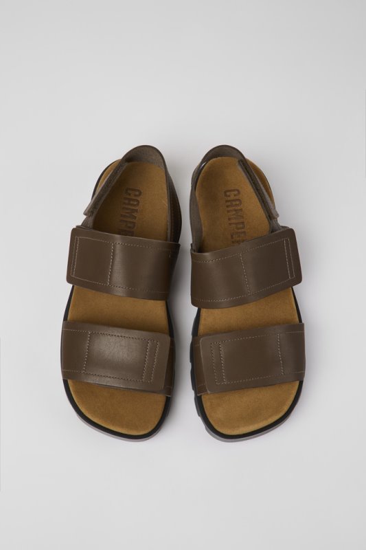 Sandal Brutus кафяви кожени сандали за мъжки кемпер новопристигнали