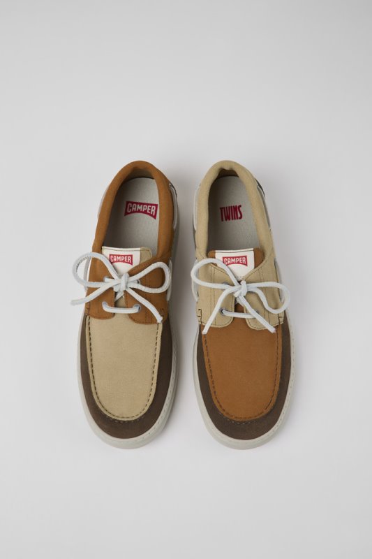 Camper Twins многоцветни маратонки от набук за мъже нови постъпления