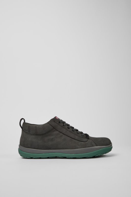 Camper Design Peu Pista Gore-tex сиви обувки от набук за мъже