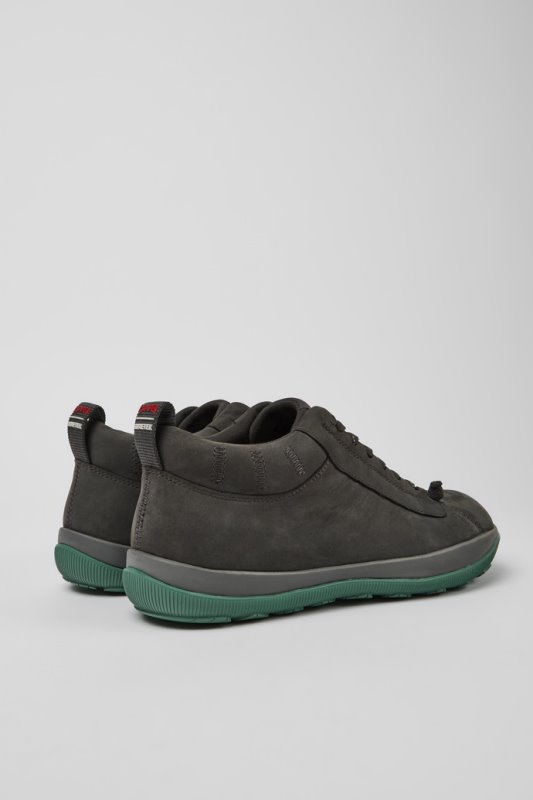 Camper Design Peu Pista Gore-tex сиви обувки от набук за мъже
