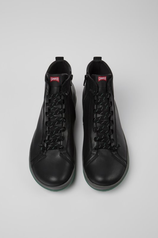 Peu Pista Gore-tex черни кожени боти до глезена за мъже кемпер новопристигнали