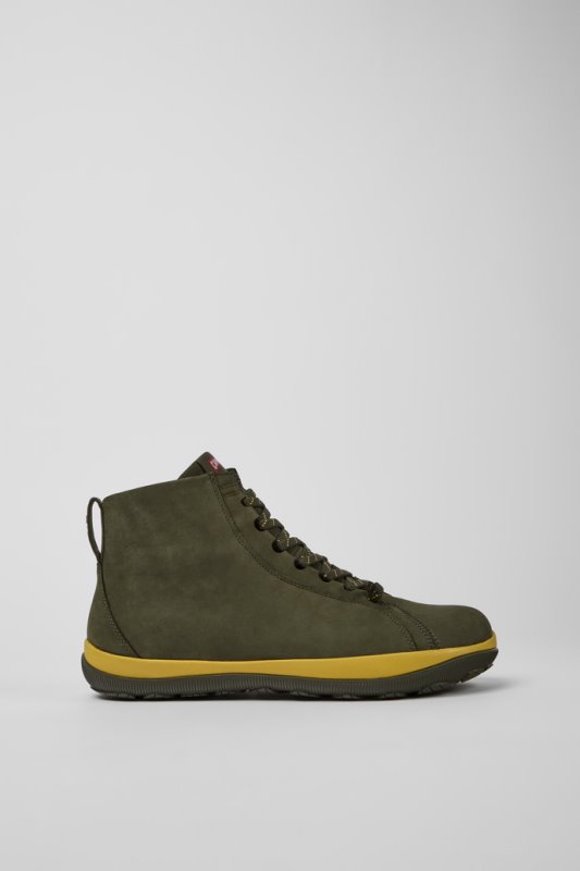 Camper Peu Pista Gore-tex боти до глезена от зелен набук за мъже нови постъпления