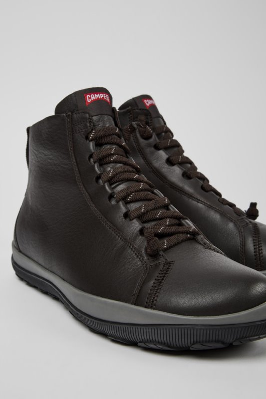 Camper Peu Pista Gore-tex кафяви кожени ботуши за мъже нови постъпления
