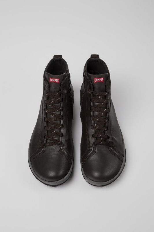 Camper Peu Pista Gore-tex кафяви кожени ботуши за мъже нови постъпления