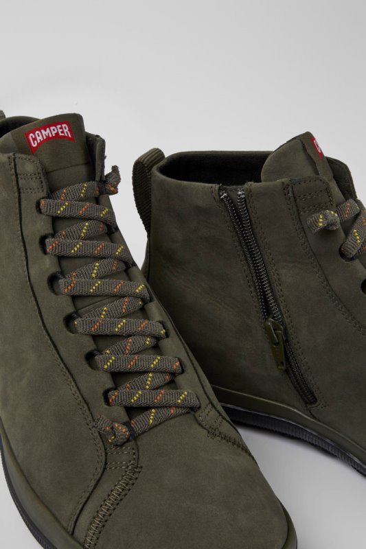 Peu Pista Gore-tex зелени ботуши от набук за мъже ексклузивен кемпер