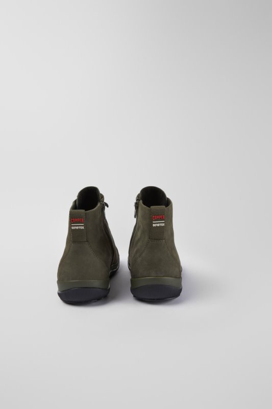 Peu Pista Gore-tex зелени ботуши от набук за мъже ексклузивен кемпер