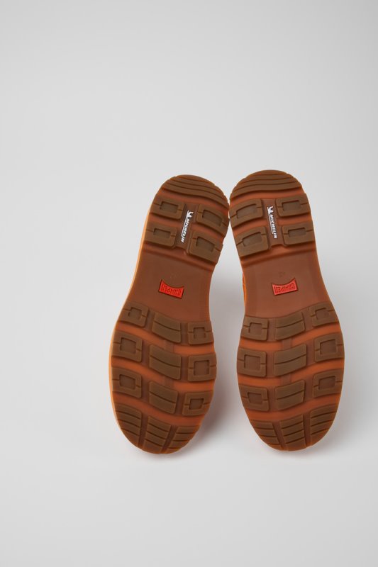 Camper Design Brutus Trek Michelin оранжеви кожени ботуши за мъже