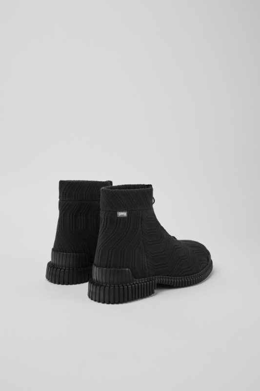 Camper Design Pix Tencel черни ботуши с цип за мъже