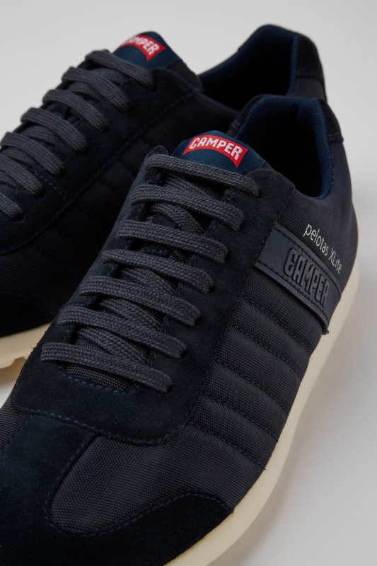Camper Design Pelotas Xlite тъмносин текстил и обувки от набук за мъже