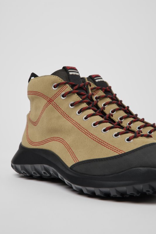 Design Crclr Gore-tex бежови ботуши от набук и текстил за мъжки кемпер