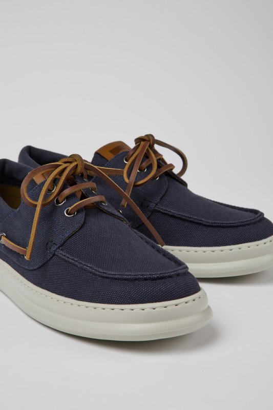 Camper Design Runner сини обувки от рециклиран памук за мъже