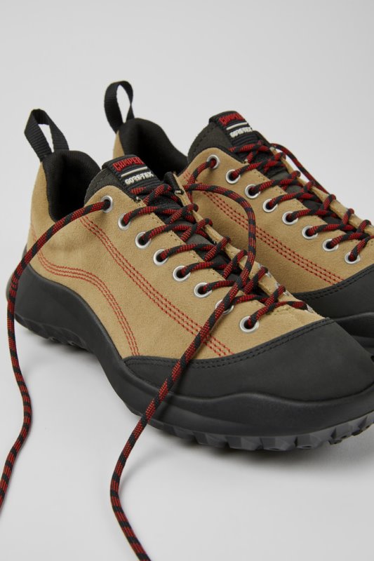 кемпер Crclr Gore-tex бежови набук и текстилни маратонки за жени нови постъпления