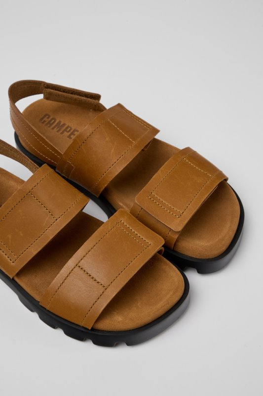 Camper Design Brutus Sandal кафяви кожени сандали за жени
