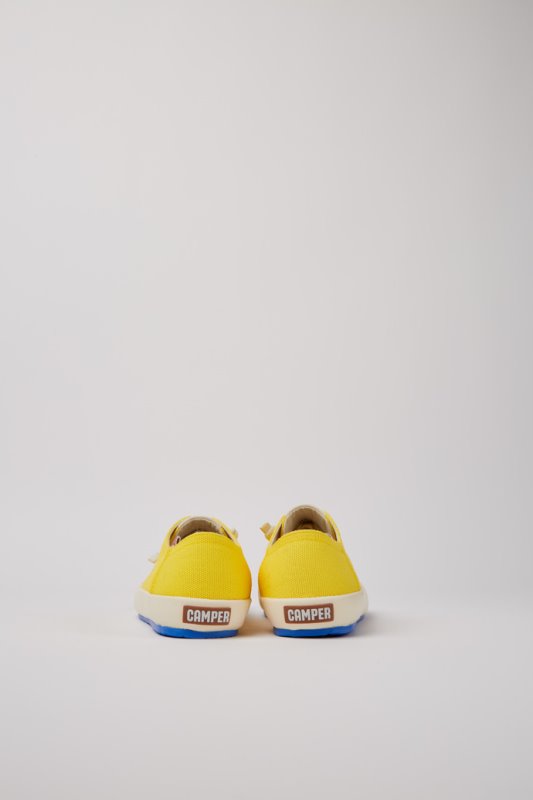 ексклузивни маратонки от рециклиран памук Camper Peu Rambla Yellow за жени
