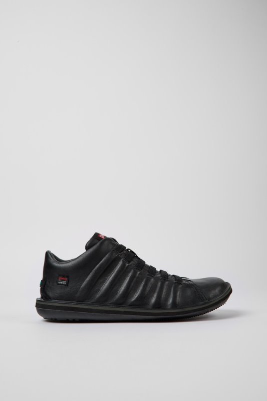 ексклузивни мъжки боти до глезена от черна кожа Beetle Gore-tex