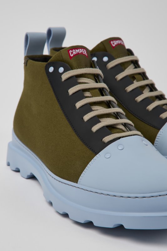 ексклузивни мъжки обувки Camper Brutus Green Blue And Black