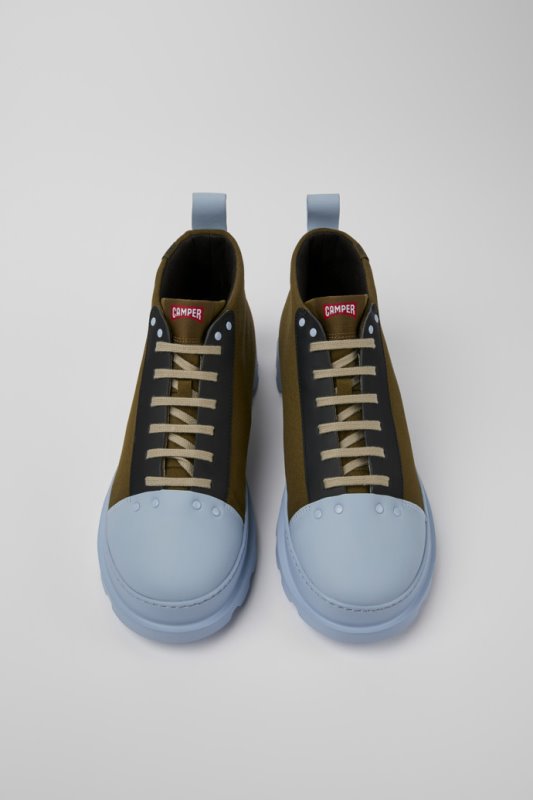 ексклузивни мъжки обувки Camper Brutus Green Blue And Black