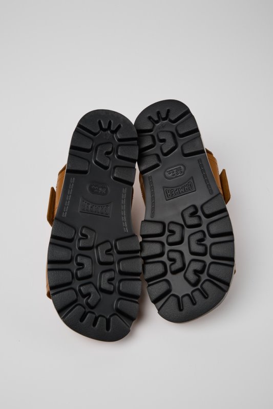 Sandal Brutus кафяви кожени сандали за мъже изключителен кемпер